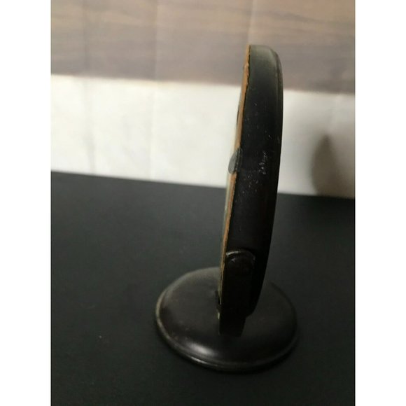 Antique Nathan M Stone Chicago Oval Metal Frame Family Photo Baby & Girl - Picture 4 of 11